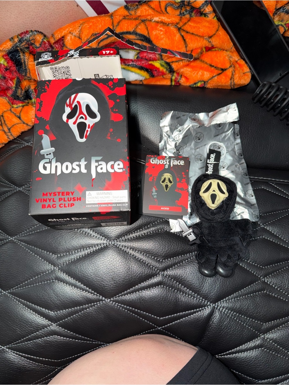 Culturefly blind box Plush Bag Clip - Ghostface Branded Keychain